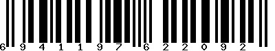 EAN-13 : 6941197622092 EAN-13 : 6941197622092