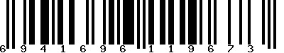 Code barre 6941696119673