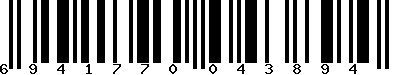 EAN-13 : 6941770043894