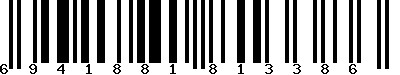 EAN-13 : 6941881813386