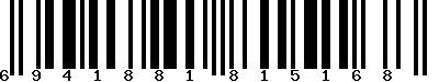 EAN-13 : 6941881815168