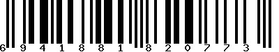 EAN-13 : 6941881820773