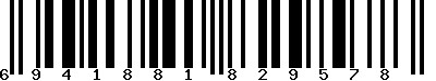 EAN-13 : 6941881829578