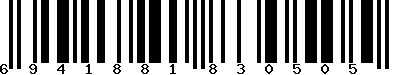 EAN-13 : 6941881830505