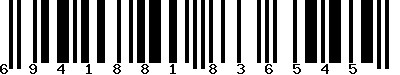 EAN-13 : 6941881836545