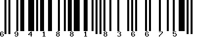 EAN-13 : 6941881836675