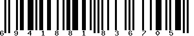 EAN-13 : 6941881836705