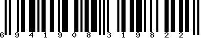 EAN-13 : 6941908319822 EAN-13 : 6941908319822