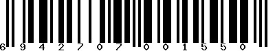 Code barre 6942707001550