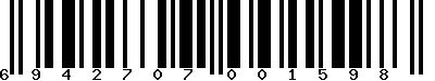 Code barre 6942707001598