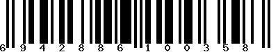 EAN-13 : 6942886100358