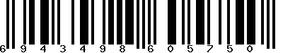 EAN-13 : 6943498605750 EAN-13 : 6943498605750