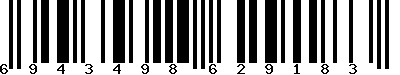 EAN-13 : 6943498629183