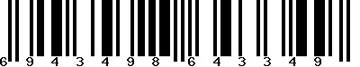EAN-13 : 6943498643349 EAN-13 : 6943498643349