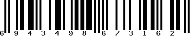 EAN-13 : 6943498673162