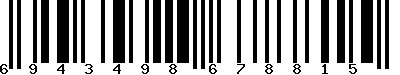 EAN-13 : 6943498678815