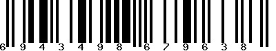 EAN-13 : 6943498679638