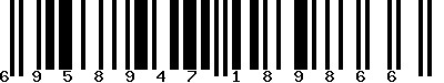 EAN-13 : 6958947189866