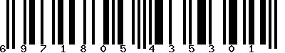 EAN-13 : 6971805435301 EAN-13 : 6971805435301