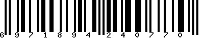 EAN-13 : 6971894240770 EAN-13 : 6971894240770