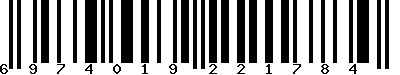 EAN-13 : 6974019221784