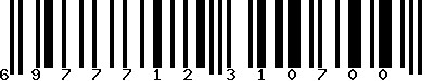 EAN-13 : 6977712310700 EAN-13 : 6977712310700