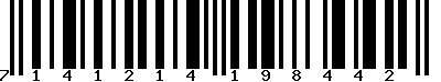 EAN-13 : 7141214198442 EAN-13 : 7141214198442