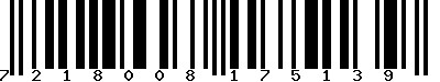 EAN-13 : 7218008175139 EAN-13 : 7218008175139