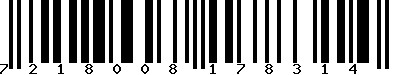 EAN-13 : 7218008178314 EAN-13 : 7218008178314