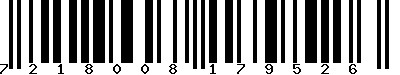 EAN-13 : 7218008179526 EAN-13 : 7218008179526