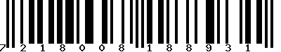 EAN-13 : 7218008188931 EAN-13 : 7218008188931