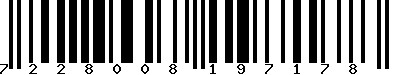 EAN-13 : 7228008197178 EAN-13 : 7228008197178