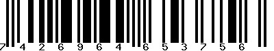 EAN-13 : 7426964653756 EAN-13 : 7426964653756