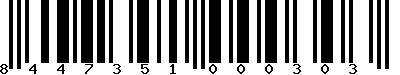 EAN-13 : 8447351000303