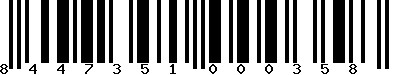 EAN-13 : 8447351000358