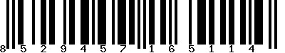EAN-13 : 8529457165114 EAN-13 : 8529457165114