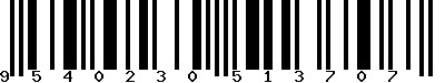 EAN-13 : 9540230513707 EAN-13 : 9540230513707