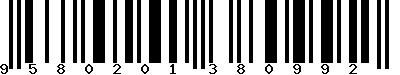 EAN-13 : 9580201380992 EAN-13 : 9580201380992