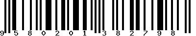 Code barre 9580201382798