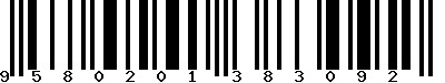 Code barre 9580201383092