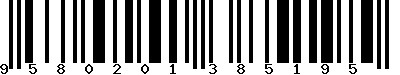 Code barre 9580201385195