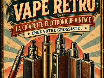 Vape rétro : la cigarette électronique vintage chez votre grossiste !
